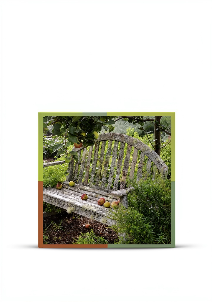 Gardener reviewing the Kindle guide on a patio