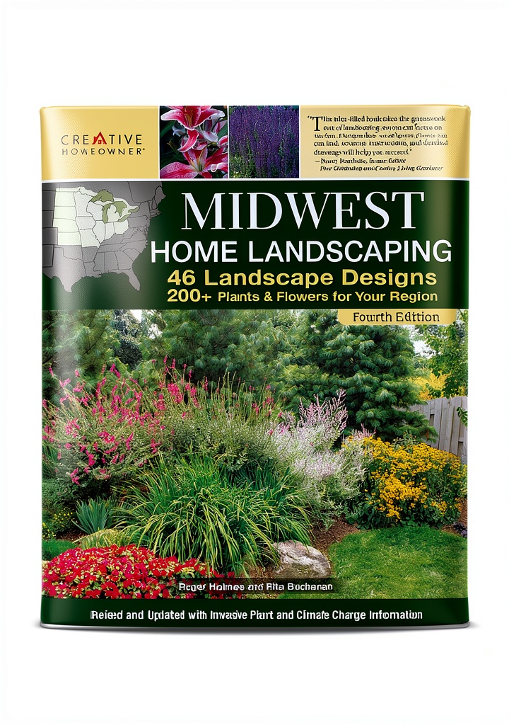 Creative Homeowner gardening book cover showing landscape designs