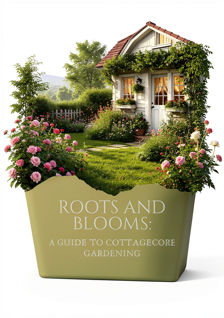 Gardening eBook open on a tablet showing garden design layouts