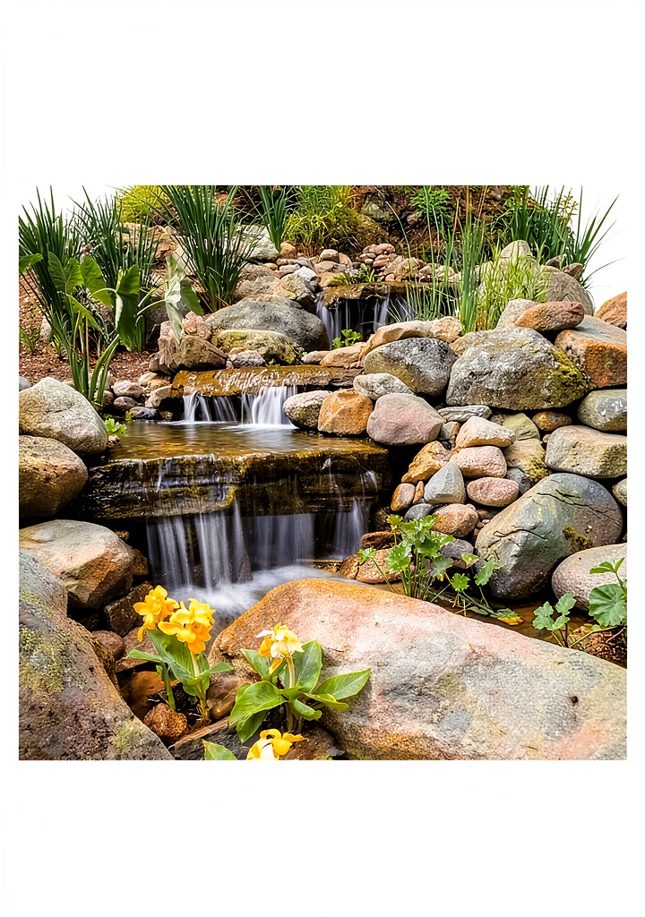 'Creative Homeowner gardening guide open on tablet showing water garden designs'