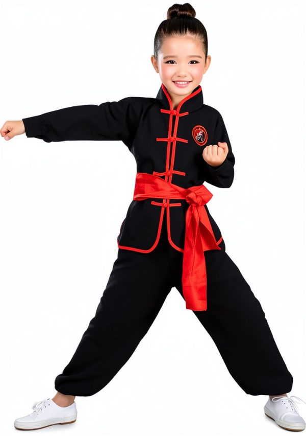 Kids Tai Chi Uniform Traditional Chinese Kung Fu Suit-0
