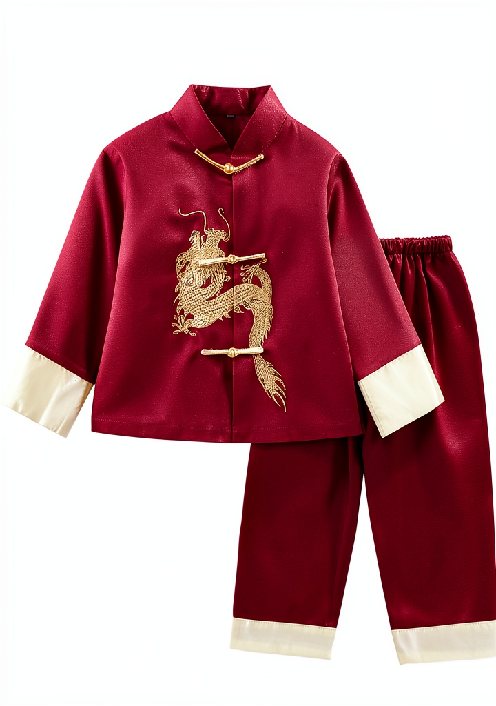 Boys Chinese New Year outfit made of satin