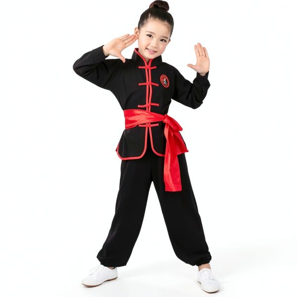 Kids Tai Chi Uniform Traditional Chinese Kung Fu Suit-6