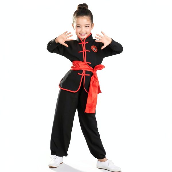 Kids Tai Chi Uniform Traditional Chinese Kung Fu Suit-3