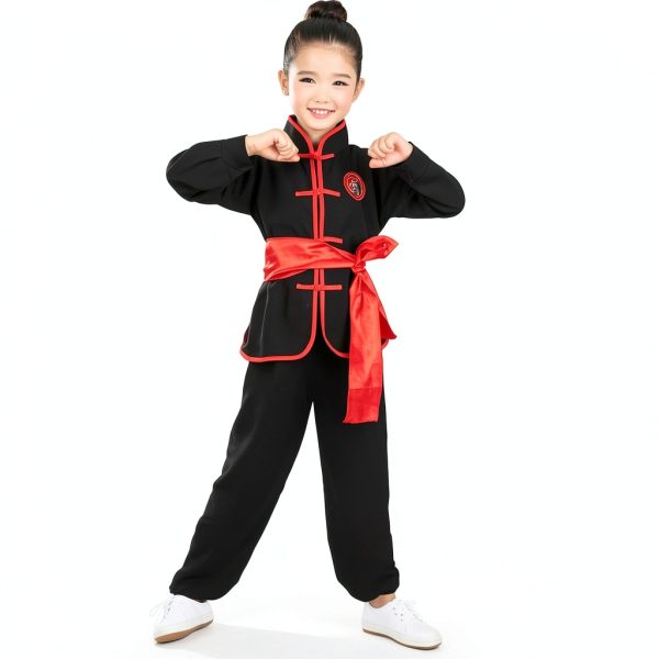 Kids Tai Chi Uniform Traditional Chinese Kung Fu Suit-4