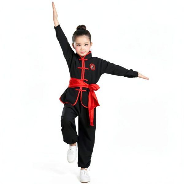 Kids Tai Chi Uniform Traditional Chinese Kung Fu Suit-5