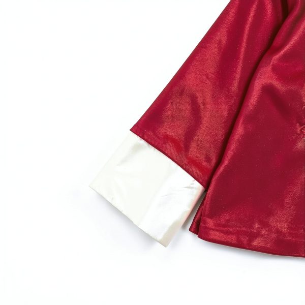 Boys Chinese New Year Outfit Red Satin Kung Fu Suit-5