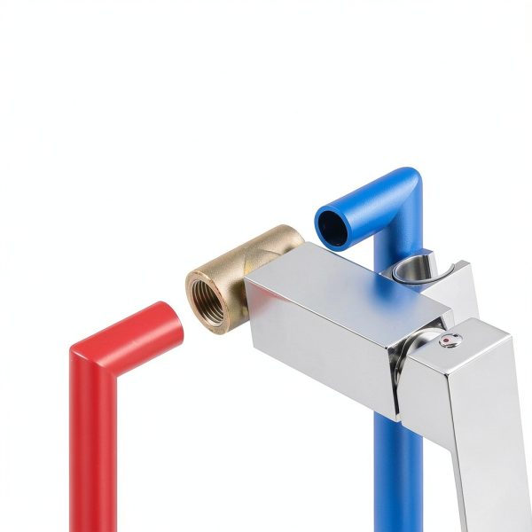 Warm Water Bidet Sprayer Faucet by BARROCK Square Chrome HBS-AF01PC-3