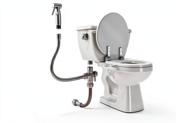 Stainless Steel Bidet Sprayer Kit - Easy Install Toilet Bidet Attachment for Personal Hygiene and Cleaning-4