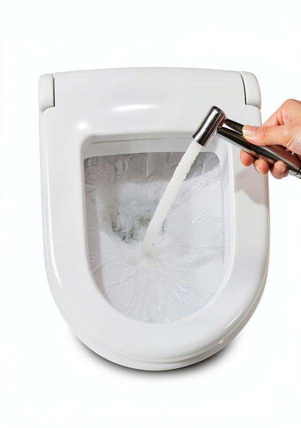 Handheld Toilet Jet Spray, Stainless Steel Jet Sprayer kit, Bathroom Bidet with Adjustable Water Pressure, Easy to Install Bidet Faucet Sprayer for Baby Cloth Diaper Cleaning-3