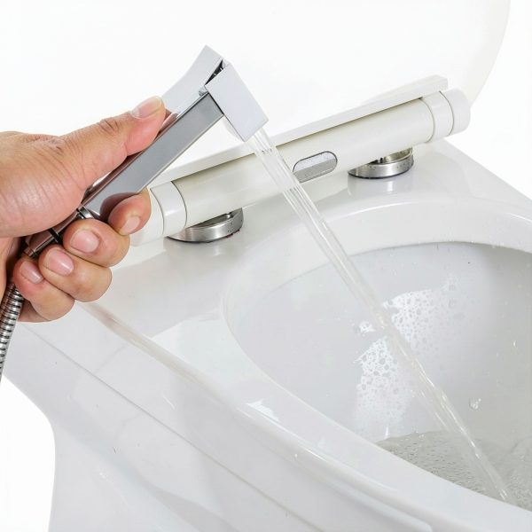Warm Water Bidet Sprayer Faucet by BARROCK Square Chrome HBS-AF01PC-7