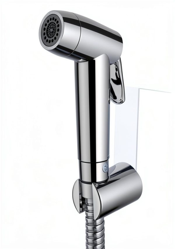 Bidet Sprayer JiGiU Handheld Faucet Set Brushed Nickel 1.2m Hose-0