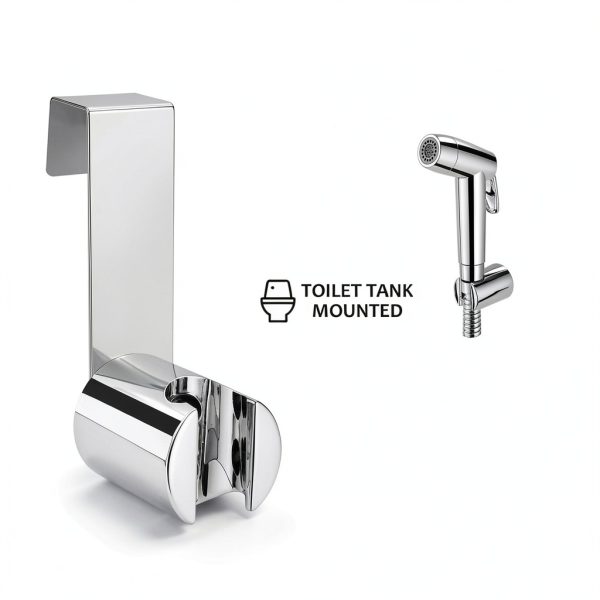 Bidet Sprayer JiGiU Handheld Faucet Set Brushed Nickel 1.2m Hose-4