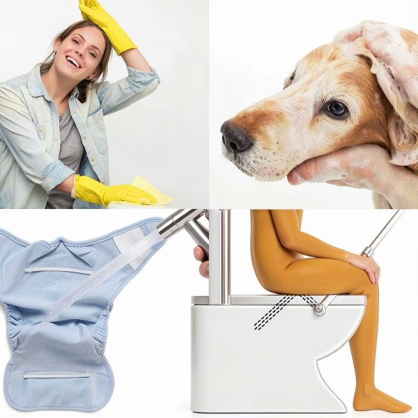 Stainless Steel Bidet Sprayer Kit - Easy Install Toilet Bidet Attachment for Personal Hygiene and Cleaning-5