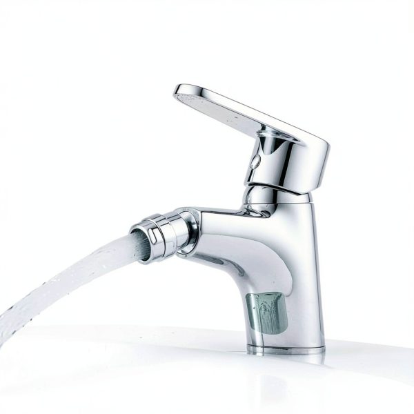 Bidet Faucet Beelee Chrome Mixer Tap with Lever Model BL6787-4