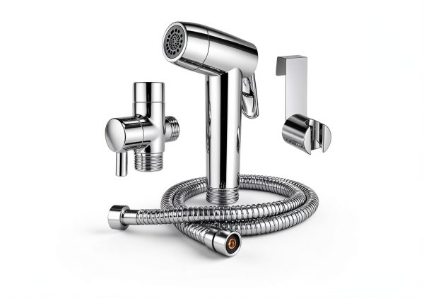 Bidet Sprayer JiGiU Handheld Faucet Set Brushed Nickel 1.2m Hose-6