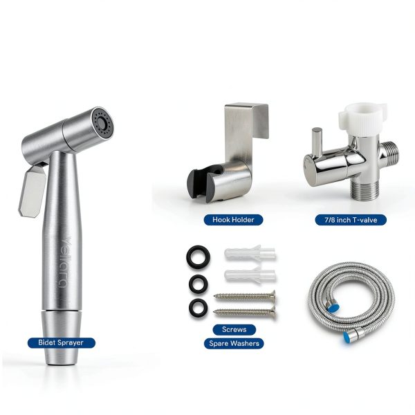 Handheld Bidet Sprayer for Toilet - Feminine Wash, Stainless Steel-1
