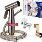Handheld Toilet Bidet Sprayer for Toilet-Adjustable Water Pressure Control with Bidet Hose for Feminine Wash Set, Stainless Steel Brushed Nickel Cloth Diaper for Baby Wash-0