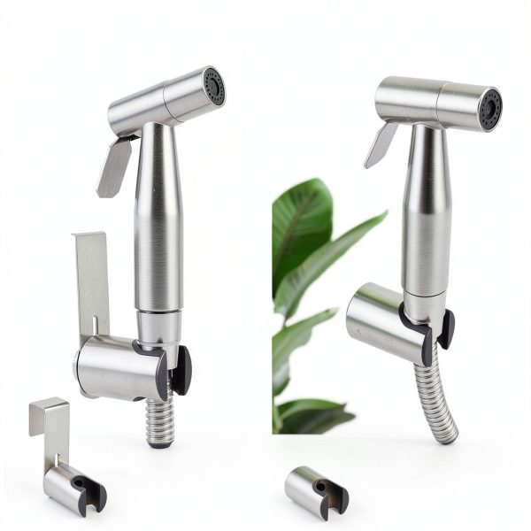 Handheld Toilet Bidet Sprayer for Toilet-Adjustable Water Pressure Control with Bidet Hose for Feminine Wash Set, Stainless Steel Brushed Nickel Cloth Diaper for Baby Wash-1
