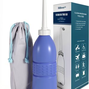 Hibbent Portable Bidet Sprayer and Travel Bidet with Hand Held Bidet Bottle for Personal Cleansing Use Extended Nozzle - Personal Hygiene Care Toilet Bidet Shower/Bathroom Bidet Spray -21.8oz(620ml)-0