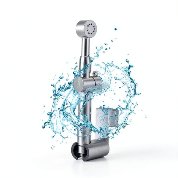 Brushed Nickel Handheld Bidet Sprayer – Greenspring Adjustable Brass-3