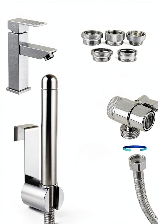 Handheld Shower AITUOSI 3‑Head Faucet Diverter with 59‑Inch Hose-3