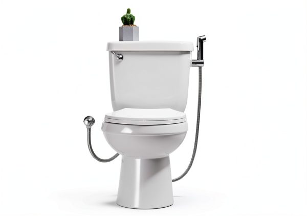Handheld Bidet Sprayer EYLCIMP 47" Steel Hose Chrome BN-005-3