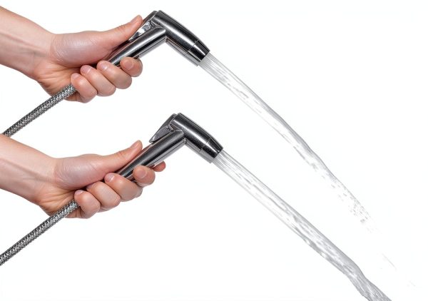 Hibbent Sink Faucet Hose Sprayer Attachment with 10 Adapters - Dual Function Handheld Bidet, Rinser & Shower Head - for Feminine Hygiene, Baby Diaper Cleaning & Pet Bathing-2