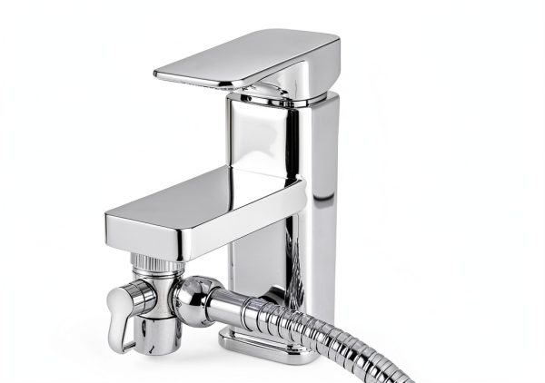 Hibbent Sink Faucet Hose Sprayer Attachment with 10 Adapters - Dual Function Handheld Bidet, Rinser & Shower Head - for Feminine Hygiene, Baby Diaper Cleaning & Pet Bathing-0