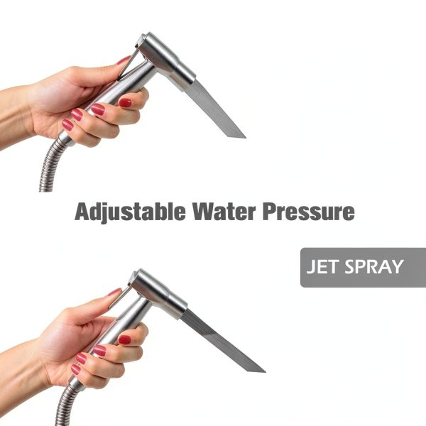 Handheld Bidet Sprayer for Toilet, Muslim Shower, Adjust Water Pressure Stainless Steel Bathroom Handheld Spray, Toilet Shower, Potty Toilet Hygiene,Bathing Pets,Feminine Hygiene (1)-1