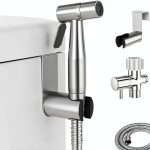 LUFEIDRA Handheld Bidet Sprayer for Toilet-Adjustable Water Pressure Jet Spray with Bidet Hose for Feminine Wash, New Premium Stainless Steel Muslim Shower Toilet Bidet Cloth Diaper Sprayer Set-0