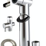 Handheld Bidet Sprayer ENSCFUNNY Chrome Adjustable Pressure HB-241-0