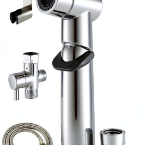 Handheld Bidet Sprayer ENSCFUNNY Chrome Adjustable Pressure HB-241-0