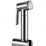 HammerHead Showers Solid Metal Adjustable Pressure Handheld Bidet Sprayer for Toilet, Handheld Bidet Attachment with 47-Inch Hose and Leak-Proof T-Valve, Jet Spray for Toilet, Muslim Shower, Chrome-0