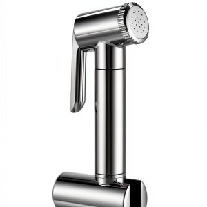 HammerHead Showers Solid Metal Adjustable Pressure Handheld Bidet Sprayer for Toilet, Handheld Bidet Attachment with 47-Inch Hose and Leak-Proof T-Valve, Jet Spray for Toilet, Muslim Shower, Chrome-0