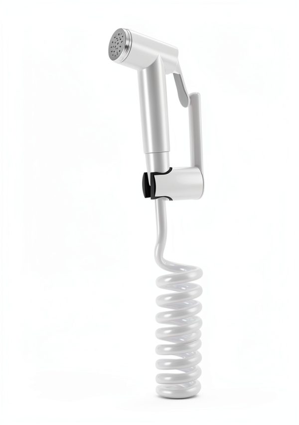 Handheld Bidet Sprayer Kit for Toilet by POCALAND, White Spring Hose-5