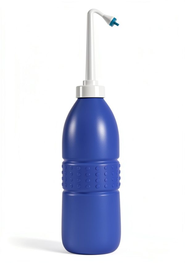 Hibbent Portable Bidet Sprayer and Travel Bidet with Hand Held Bidet Bottle for Personal Cleansing Use Extended Nozzle - Personal Hygiene Care Toilet Bidet Shower/Bathroom Bidet Spray -21.8oz(620ml)-5