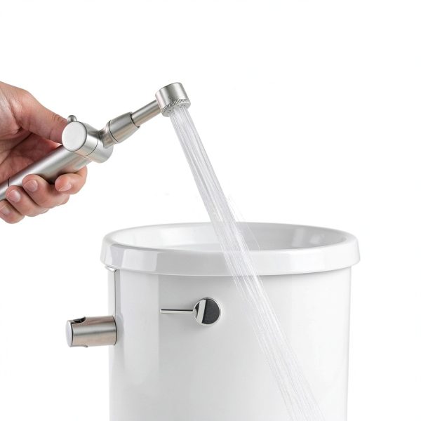 Brushed Nickel Handheld Bidet Sprayer – Greenspring Adjustable Brass-2