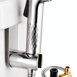 Handheld Bidet Sprayer EYLCIMP 47" Steel Hose Chrome BN-005-0