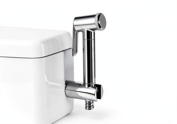 HammerHead Showers Solid Metal Adjustable Pressure Handheld Bidet Sprayer for Toilet, Handheld Bidet Attachment with 47-Inch Hose and Leak-Proof T-Valve, Jet Spray for Toilet, Muslim Shower, Chrome-5