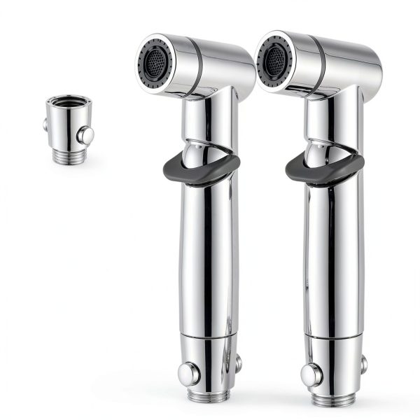 Handheld Bidet Sprayer ENSCFUNNY Chrome Adjustable Pressure HB-241-2