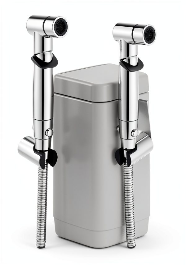 Handheld Bidet Sprayer ENSCFUNNY Chrome Adjustable Pressure HB-241-6